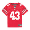 Ohio State Buckeyes Nike #43 Diante Griffin Student Athlete Scarlet Football Jersey - In Scarlet - Front View