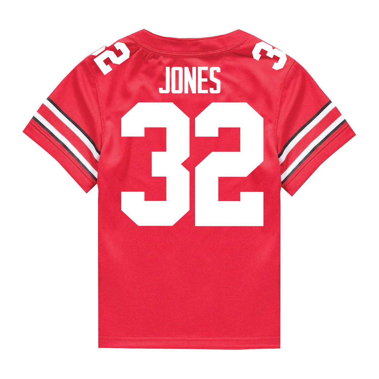 Ohio State Buckeyes Nike #32 Brenten Jones Student Athlete Scarlet Football Jersey - In Scarlet - Back View