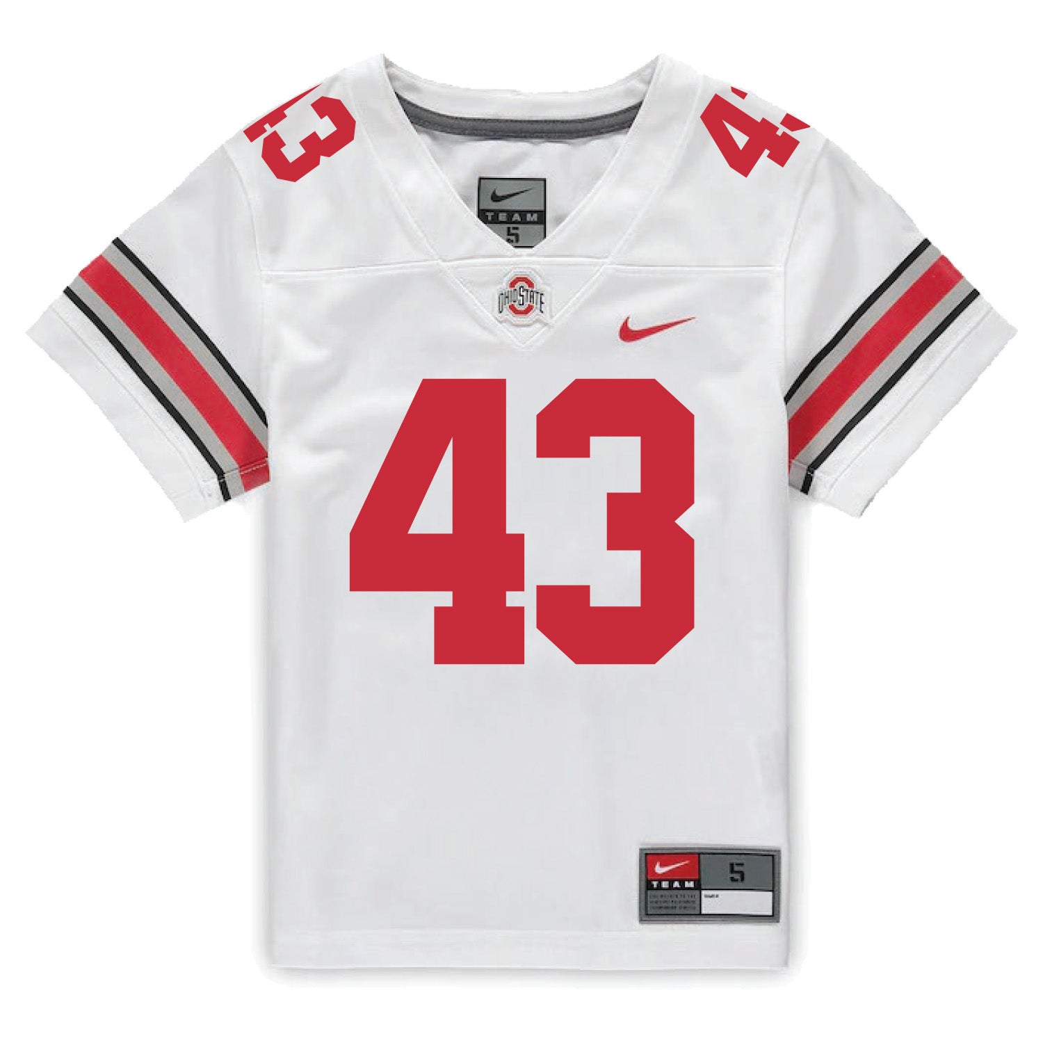 Ohio State Buckeyes Nike #43 Diante Griffin Student Athlete White Football Jersey / Medium