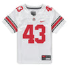 Ohio State Buckeyes Nike #43 Diante Griffin Student Athlete White Football Jersey - In White - Front View