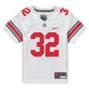 Ohio State Buckeyes Nike #32 Brenten Jones Student Athlete White Football Jersey - In White - Front View