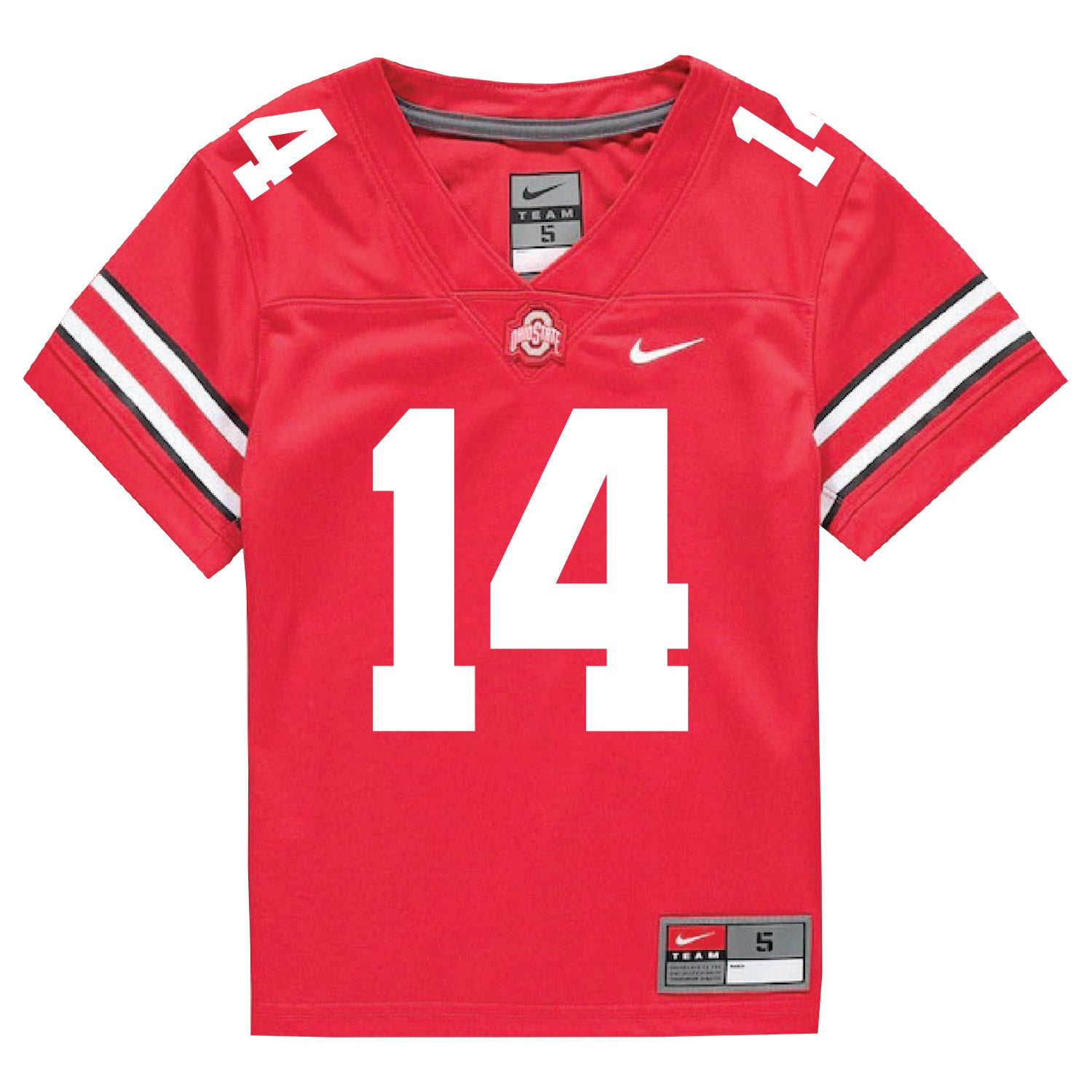 Ohio State Buckeyes Nike #14 Kojo Antwi Student Athlete Scarlet Football Jersey - In Scarlet - Front View