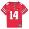 Ohio State Buckeyes Nike #14 Kojo Antwi Student Athlete Scarlet Football Jersey - In Scarlet - Front View
