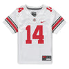 Ohio State Buckeyes Nike #14 Kojo Antwi Student Athlete White Football Jersey - In White - Front View