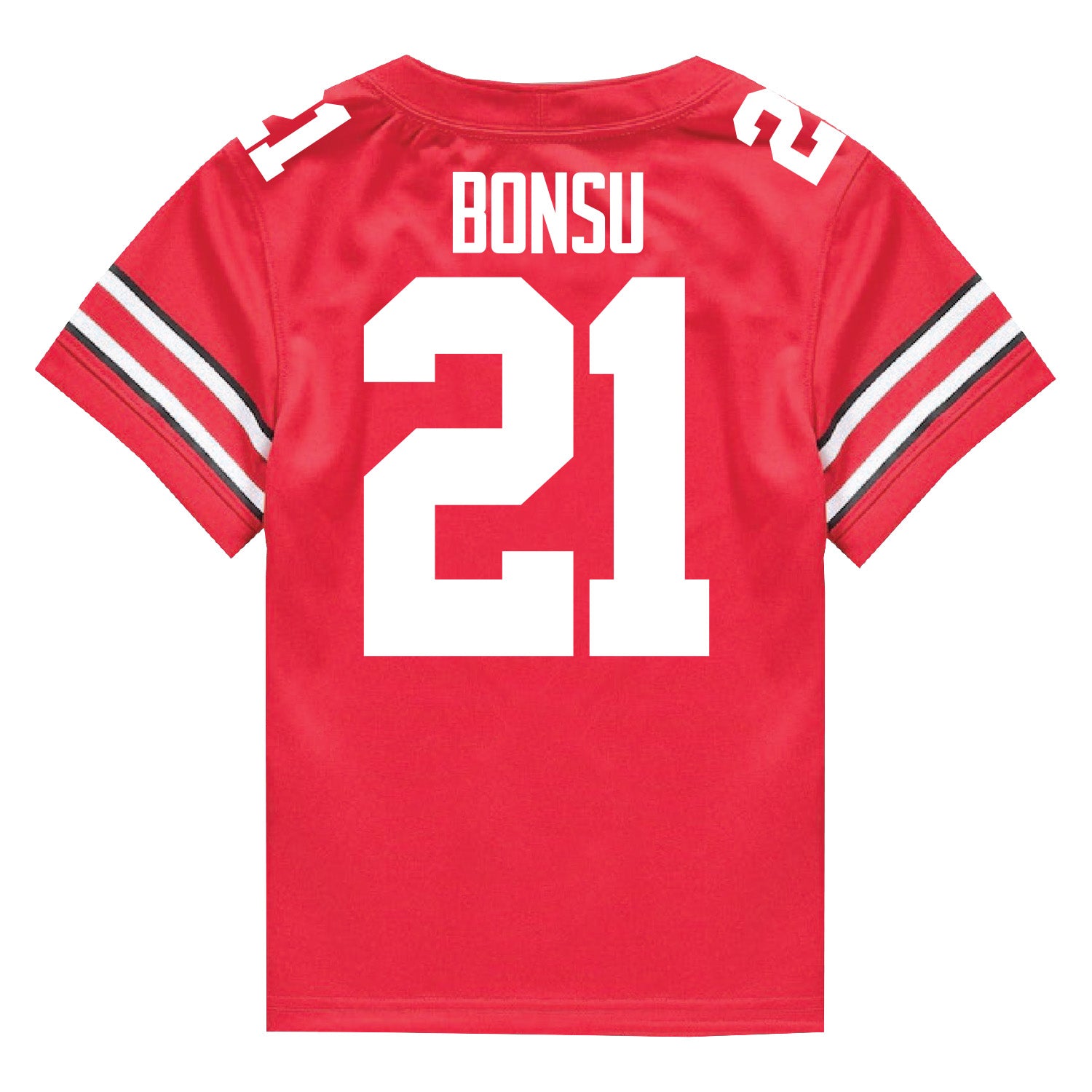 Ohio State Buckeyes Nike #21 Jayden Bonsu Student Athlete Scarlet Football Jersey - In Scarlet - Back View