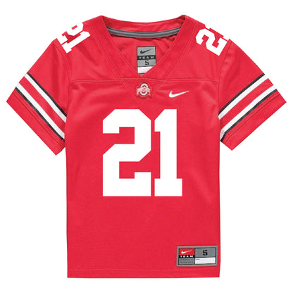 Ohio State Buckeyes Nike #21 Jayden Bonsu Student Athlete Scarlet Football Jersey - In Scarlet - Front View