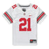 Ohio State Buckeyes Nike #21 Jayden Bonsu Student Athlete White Football Jersey - In White - Front View