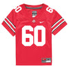 Ohio State Buckeyes Nike #60 Cade Casto Student Athlete Scarlet Football Jersey - In Scarlet - Front View