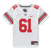 Ohio State Buckeyes Nike #61 Caden Davis Student Athlete White Football Jersey - In White - Front View