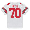 Ohio State Buckeyes Nike #70 Josh Fryar Student Athlete White Football Jersey - In White - Back View