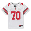 Ohio State Buckeyes Nike #70 Josh Fryar Student Athlete White Football Jersey - In White - Front View