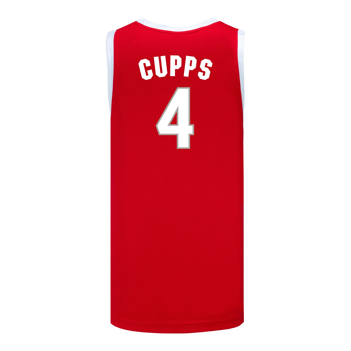 Ohio State Buckeyes #4 Gabe Cupps Student Athlete Basketball Jersey - Back View