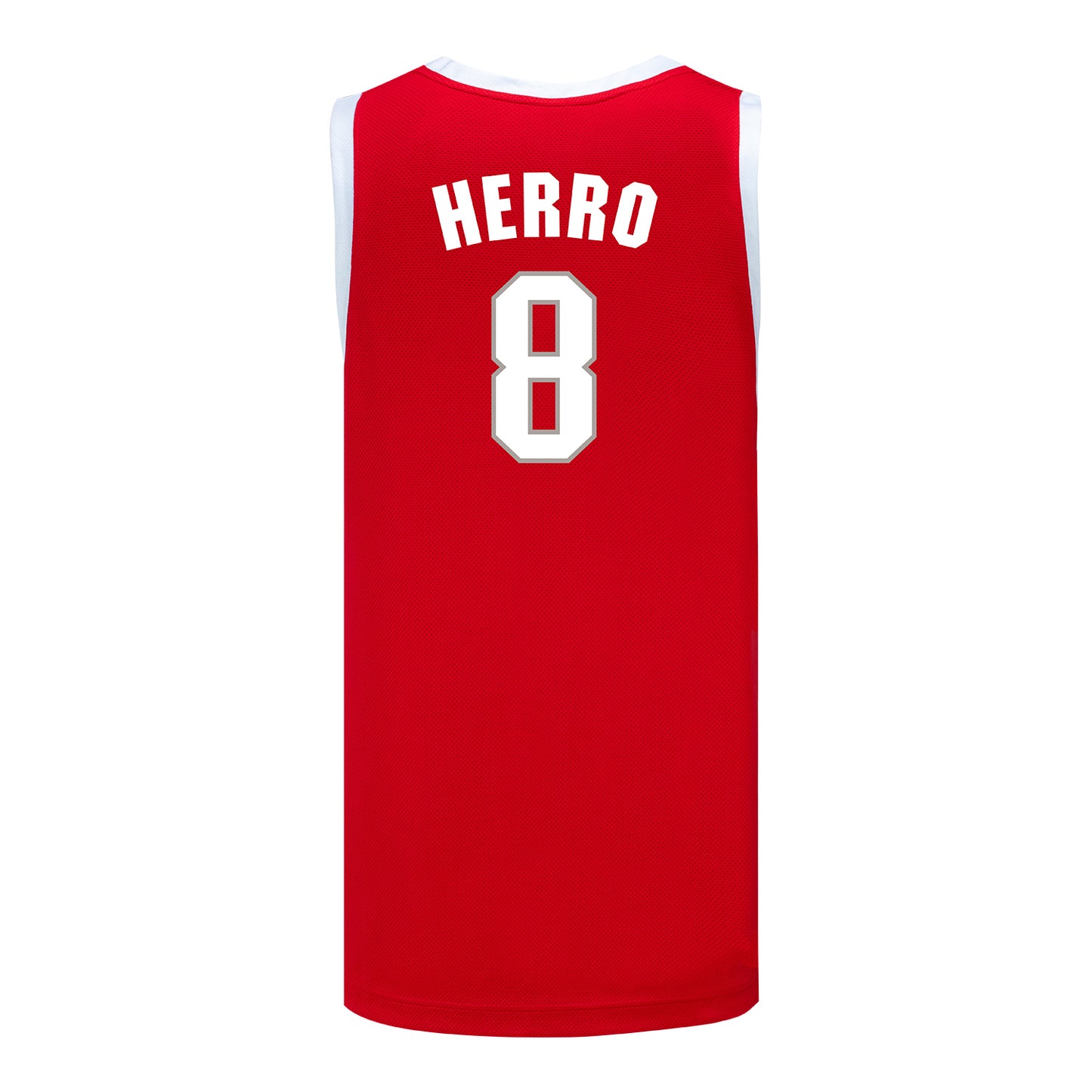 Ohio State Buckeyes #8 Myles Herro Student Athlete Basketball Jersey - Back View