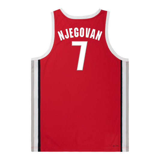 Ohio State Buckeyes Nike Basketball Student Athlete #7 Ivan Njegovan Scarlet Jersey