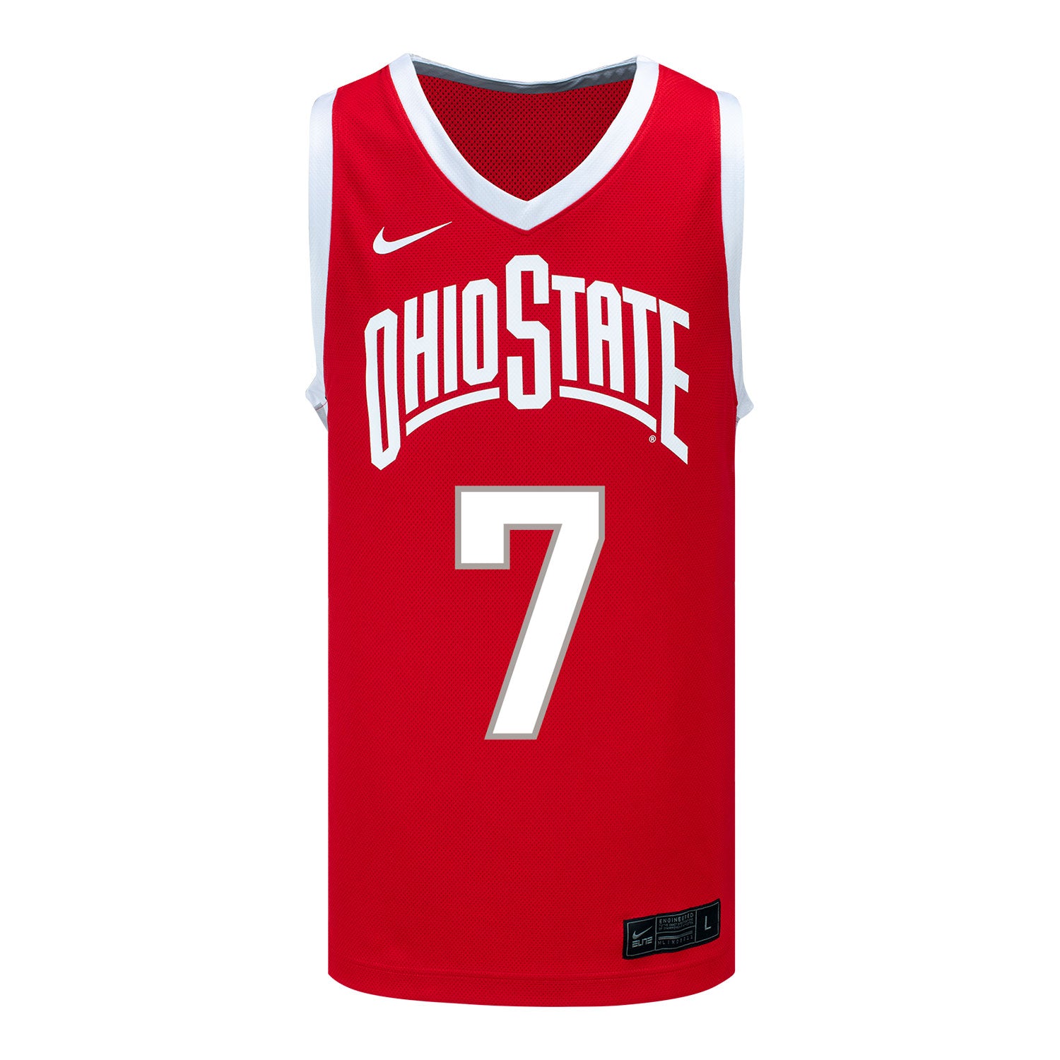 Ohio State Buckeyes Nike Basketball Student Athlete #7 Ivan Njegovan Scarlet Jersey In Scarlet - Front View
