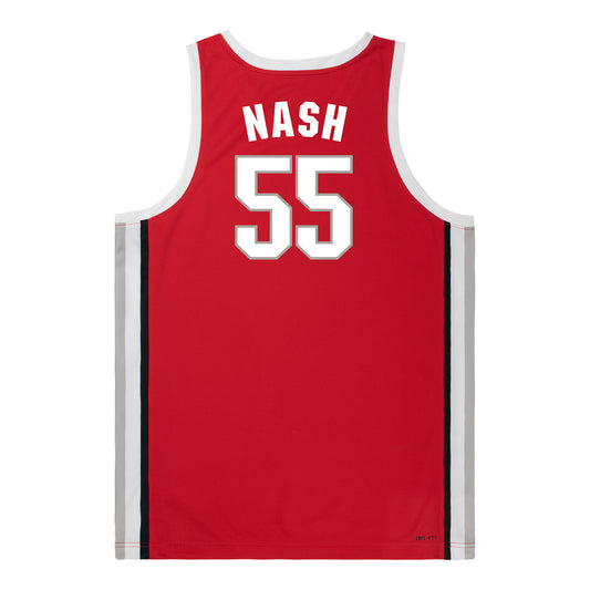 Ohio State Buckeyes Nike Basketball Student Athlete #55 Braylen Nash Scarlet Jersey