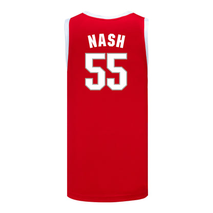 Ohio State Buckeyes Nike Basketball Student Athlete #55 Braylen Nash Scarlet Jersey - Back View