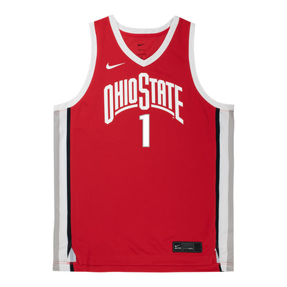 Ohio State Buckeyes Nike Women's Basketball Student Athlete #1 Kylee Kitts Scarlet Jersey