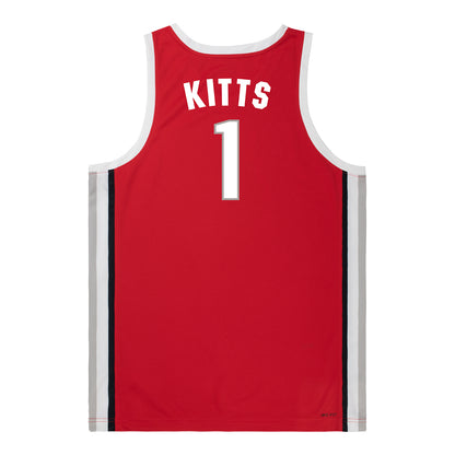 Ohio State Buckeyes Nike Women's Basketball Student Athlete #1 Kylee Kitts Scarlet Jersey