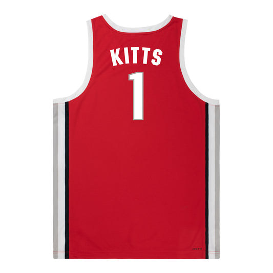 Ohio State Buckeyes Nike Women's Basketball Student Athlete #1 Kylee Kitts Scarlet Jersey