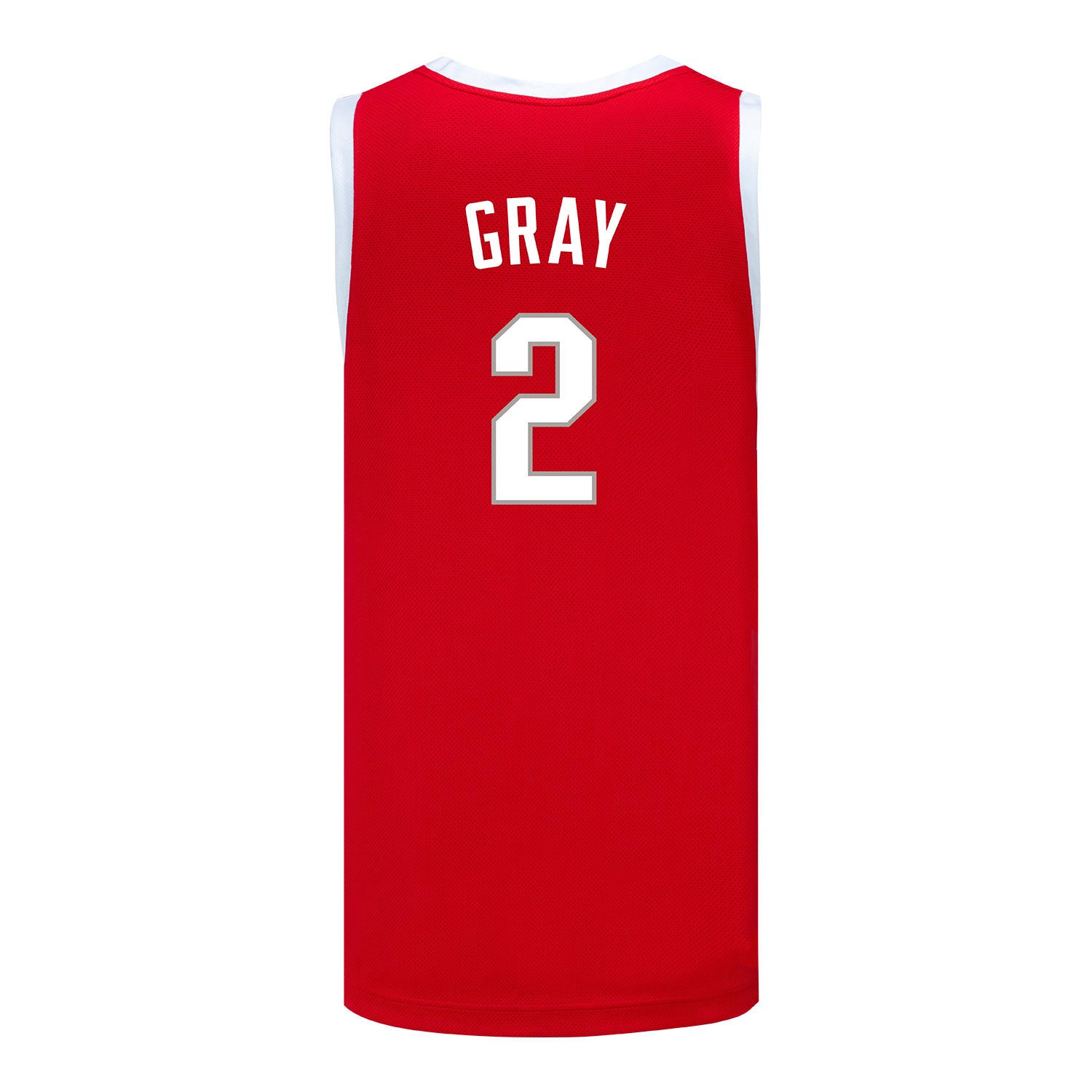 Ohio State Buckeyes Nike Women's Basketball Student Athlete #2 Chance Gray Scarlet Jersey - Back View