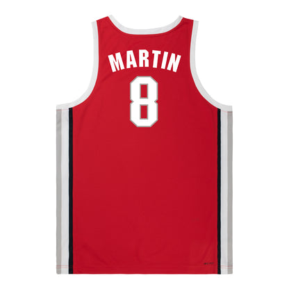 Ohio State Buckeyes Nike Women's Basketball Student Athlete #8 Bryn Martin Scarlet Jersey
