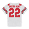 Ohio State Buckeyes Nike #22 Calvin Simpson-Hunt Student Athlete White Football Jersey - Back View