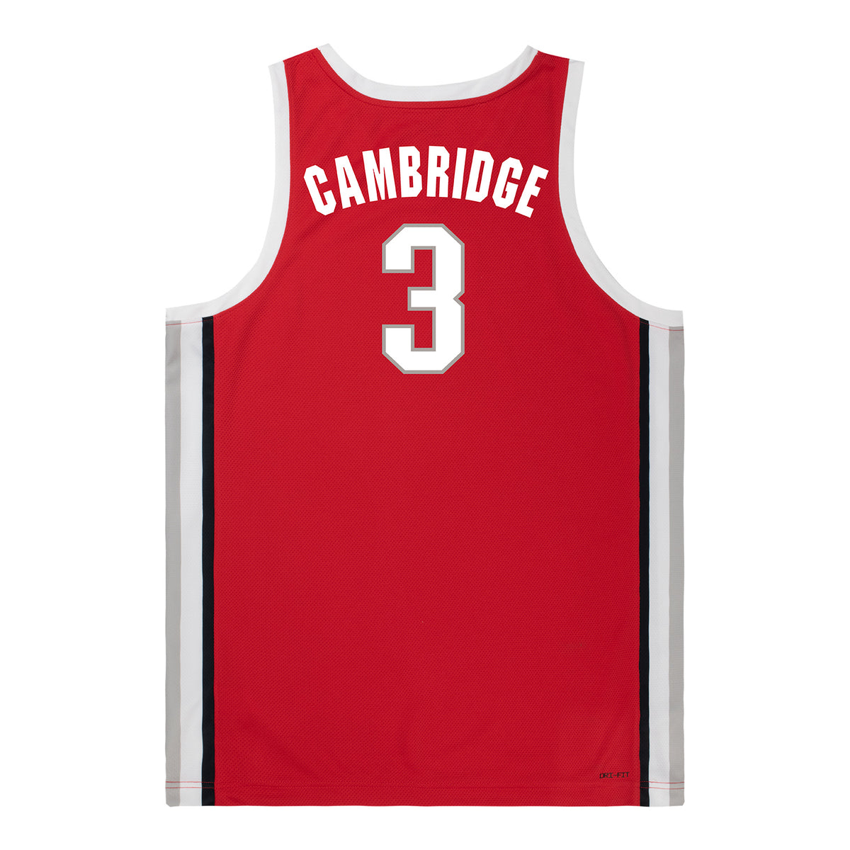Ohio State Buckeyes Nike Women's Basketball Student Athlete #3 Kennedy Cambridge Scarlet Jersey