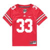 Ohio State Buckeyes Nike #33 Devin Brown Student Athlete Scarlet Football Jersey - Front View