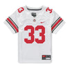 Ohio State Buckeyes Nike #33 Devin Brown Student Athlete White Football Jersey - Front View