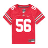 Ohio State Buckeyes Nike #56 Seth McLaughlin Student Athlete Scarlet Football Jersey - Front View