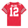Ohio State Buckeyes Nike #12 Air Noland Student Athlete Scarlet Football Jersey - Back View