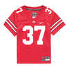 Ohio State Buckeyes Nike #37 Nigel Glover Student Athlete Scarlet Football Jersey - Front View