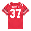 Ohio State Buckeyes Nike #37 Nigel Glover Student Athlete Scarlet Football Jersey - Back View