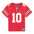 Ohio State Buckeyes Nike #10 Julian Sayin Student Athlete Scarlet Football Jersey - Front View