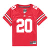 Ohio State Buckeyes Nike #20 James Peoples Student Athlete Scarlet Football Jersey - Front View