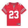 Ohio State Buckeyes Nike #23 Garrett Stover Student Athlete Scarlet Football Jersey - Front View