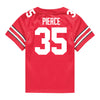 Ohio State Buckeyes Nike #35 Payton Pierce Student Athlete Scarlet Football Jersey - Back View