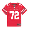 Ohio State Buckeyes Nike #72 Deontae Armstrong Student Athlete Scarlet Football Jersey - Front View