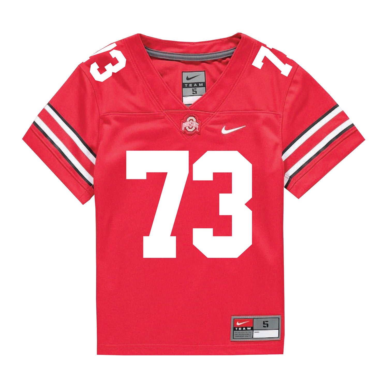 Ohio State Buckeyes Nike #73 Devontae Armstrong Student Athlete Scarlet Football Jersey - Front View