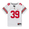 Ohio State Buckeyes Nike #39 Hadi Jawad Student Athlete White Football Jersey - Front View