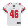 Ohio State Buckeyes Nike #46 Jace Middleton Student Athlete White Football Jersey - Front View