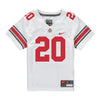 Ohio State Buckeyes Nike #20 James Peoples Student Athlete White Football Jersey - Front View