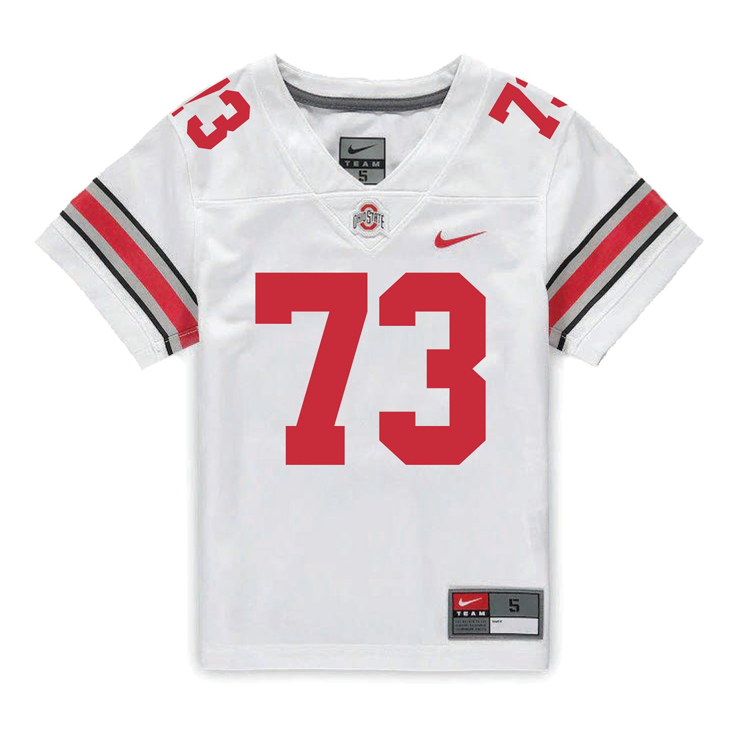 Ohio State Buckeyes Nike #73 Devontae Armstrong Student Athlete White Football Jersey - Front View