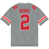 Ohio State Buckeyes Nike #2 Caleb Downs Student Athlete Gray Football Jersey - Back View