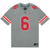 Ohio State Buckeyes Nike #6 Sonny Styles Student Athlete Gray Football Jersey - Front View