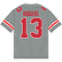 Ohio State Buckeyes Nike #13 Bryson Rodgers Student Athlete Gray Football Jersey - Back View