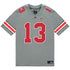 Ohio State Buckeyes Nike #13 Bryson Rodgers Student Athlete Gray Football Jersey - Front View