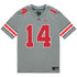 Ohio State Buckeyes Nike #14 Kojo Antwi Student Athlete Gray Football Jersey - Front View