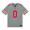 Ohio State Buckeyes Nike #0 Cody Simon Student Athlete Gray Football Jersey - Front View